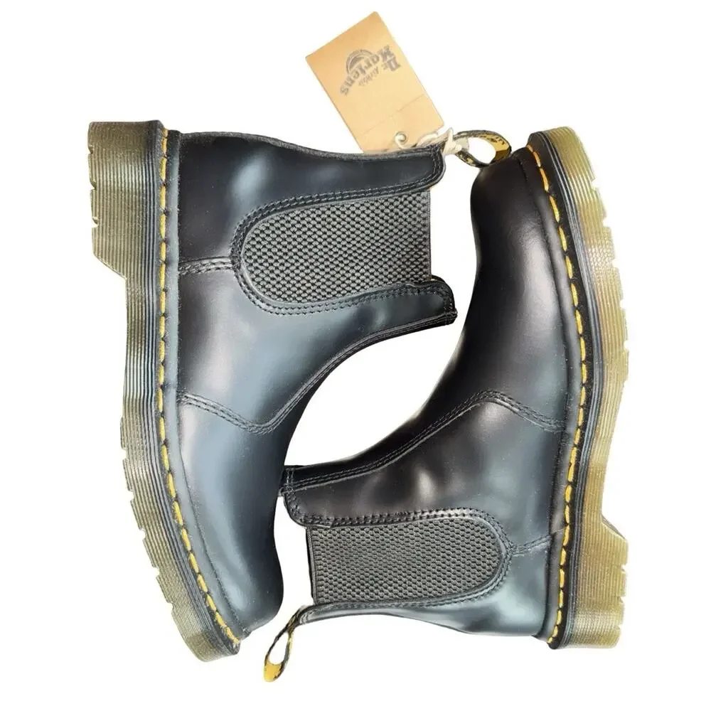 Dr.‎ Martens 2976 Chelsea Boots Black Leather Unisex Size W6 M5 UK4 NEW